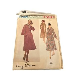 Sewing Pattern Vintage Vogue Jerry Silverman 1961 Coat Dress Size 12
